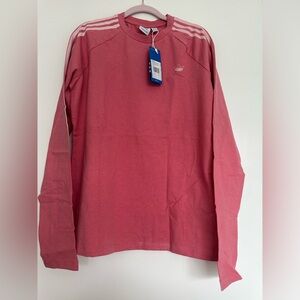 NEW WITH TAGS, adidas Originals 3-Stripes Long Sleeve Boyfriend T-Shirt